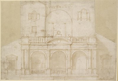 Recto: Architektonisches Design von Raffaello Sanzio Raphael